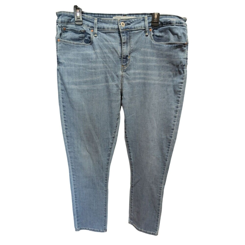 Levi Strauss Signature Women's Denim Jeans Size 18M Mid-Rise Slim 38x29